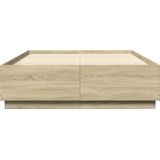 vidaXL Bedframe bewerkt hout sonoma eikenkleurig 160x200 cm