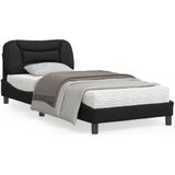 vidaXL Bedframe met hoofdbord kunstleer zwart 80x200 cm