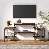 VidaXL Tv-meubel 117x35x52 cm - Bewerkt Hout - Bruineikenkleurig