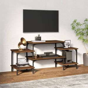 VidaXL Tv-meubel 117x35x52 cm - Bewerkt Hout - Bruineikenkleurig