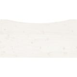 vidaXL Bureaublad 110x55x2,5 cm massief grenenhout wit