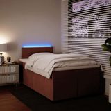 vidaXL - Boxspring - met - matras - fluweel - rozex200 - cm