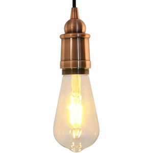 vidaXL Lamphouders 2 st rood brons E27