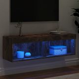 vidaXL Tv-meubel LED-verlichting 100x30x30 cm gerookt eikenkleurig