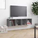 VidaXL Boekenkast/TV-meubel 143x30x36 cm - Bewerkt Hout - Grijs Sonoma