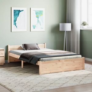 VidaXL Bedframe Massief Hout 120x200 cm