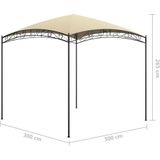 VidaXL Prieel 180 g/m² 3x3x2,65 m Crème 