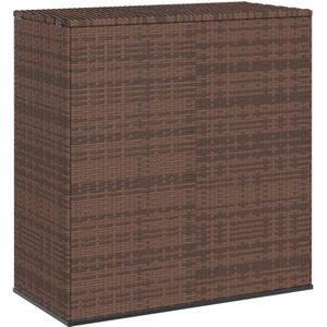 VidaXL Tuinbox 100x49x103,5 cm Polyetheen Rattan Bruin