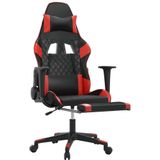 vidaXL-Massage-gamestoel-met-voetensteun-kunstleer-zwart-en-rood