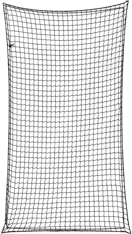 vidaXL Aanhangwagennet elastisch touw 4,5x2,5 m polypropeen zwart