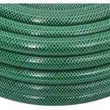 vidaXL Tuinslang met koppelingsset 0,9'' 50 m PVC groen