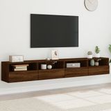 vidaXL Tv-wandmeubels 2 st 100x30x30 cm hout bruineikenkleurig