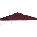 VidaXL Prieeldak 2-Laags 3x3m 310 g/m² Bordeaux