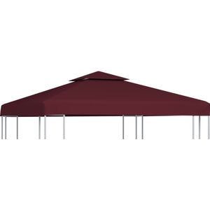 vidaXL Prieeldak 2-laags 3x3m 310 g/m² bordeaux