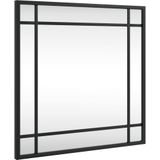 vidaXL-Wandspiegel-vierkant-40x40-cm-ijzer-zwart