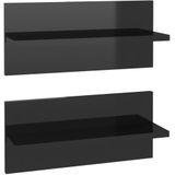 vidaXL-Wandschappen-2-st-40x11,5x18-cm-hoogglans-zwart