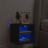 vidaXL-Tv-wandmeubel-met-LED-verlichting-30x28,5x30-cm-zwart