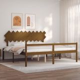 VidaXL Bedframe Massief Hout Honingbruin 200x200 cm