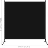 vidaXL-Kamerscherm-met-1-paneel-175x180-cm-zwart