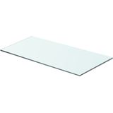 vidaXL Wandschap transparant 60x25 cm glas