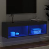 vidaXL Tv-meubel met LED-verlichting 100x30x30 cm zwart
