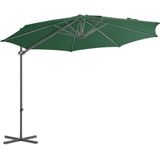 vidaXL Parasol met draagbare voet groen