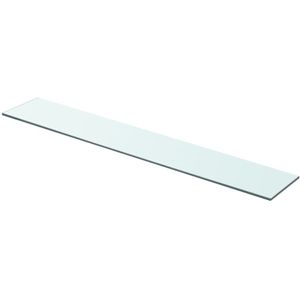 vidaXL Wandschap transparant 80x12 cm glas