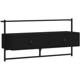 vidaXL-Tv-meubel-wandgemonteerd-100,5x30x51-cm-bewerkt-hout-zwart