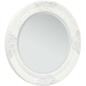 vidaXL-Wandspiegel-barok-stijl-50-cm-wit