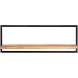 vidaXL-Wandschappen-2-st-100x24x35-cm-massief-acaciahout-en-staal