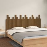 vidaXL Hoofdbord wandmontage 185x3x80 cm grenenhout honingbruin