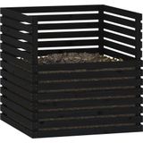 vidaXL-Compostbak-100x100x102-cm-massief-grenenhout-zwart