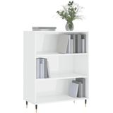 VidaXL-Boekenkast-69,5x32,5x90-cm-bewerkt-hout-hoogglans-wit