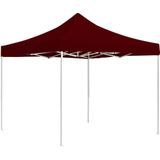 vidaXL Partytent professioneel inklapbaar 3x3 m aluminium wijnrood