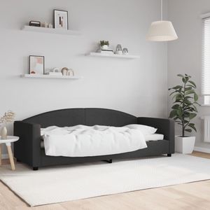vidaXL Slaapbank 80x200 cm stof zwart