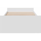 vidaXL Bedframe met lades bewerkt hout wit 75x190 cm