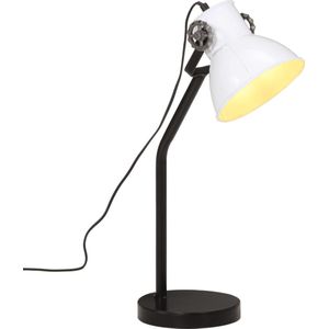 vidaXL Bureaulamp 25 W E27 17x17x60 cm wit