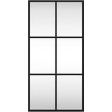 vidaXL-Wandspiegel-rechthoekig-30x60-cm-ijzer-zwart