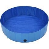 vidaXL Hondenzwembad inklapbaar 120x30 cm PVC blauw