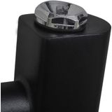 vidaXL Radiator / handdoekenrek gebogen 500x1160 mm zwart