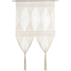 vidaXL - Gordijn - macramé - 140x240 - cm - katoen