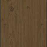 vidaXL Hoofdbord 163,5x3x81 cm massief grenenhout honingbruin