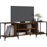 vidaXL Tv-meubel 153x37x50 cm bewerkt hout gerookt eikenkleurig
