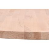 vidaXL Tafelblad rond Ø80x4 cm massief beukenhout