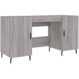 vidaXL-Bureau-140x50x75-cm-bewerkt-hout-grijs-sonoma-eikenkleurig