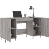 vidaXL-Bureau-140x50x75-cm-bewerkt-hout-grijs-sonoma-eikenkleurig