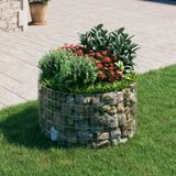 vidaXL-Gabion-paal-rond-Ø100x50-cm-gegalvaniseerd-staal