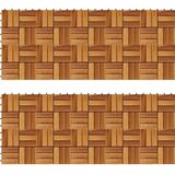 Terrastegels 30x30 cm Acacia - Set van 20