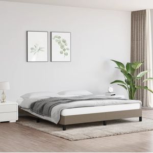 VidaXL Bedframe Stof Taupe 180x200 cm