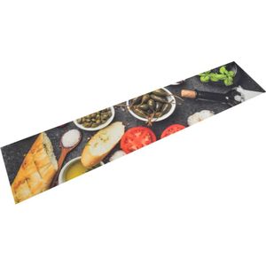 vidaXL-Keukenmat-wasbaar-wijn--en-dinerprint-60x300-cm-fluweel